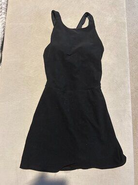ALO YOGA AloSoft Backspin Dress - Black - Size Small - Sold Out